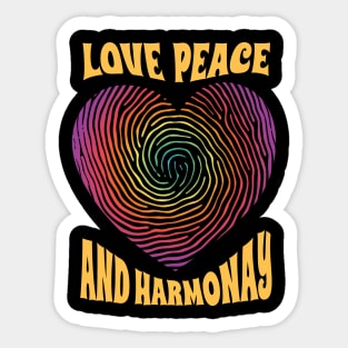 Harmonic Love Vortex Sticker